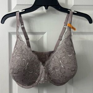 Playtex Secrets Elegant Lace Underwire Bra in Taupe 38DD NWT